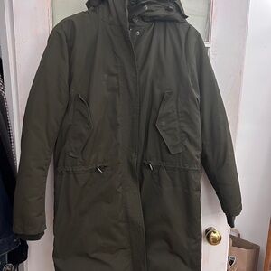 Acne Studios Down filled Parka with Faux Fur lined Hood
